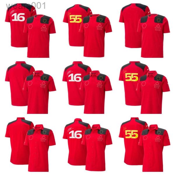Herren und Frauen F1 Team T-Shirt Polo Anzug vier Seasons Formel 1 Red Racing Offiziellem Custom y5yu