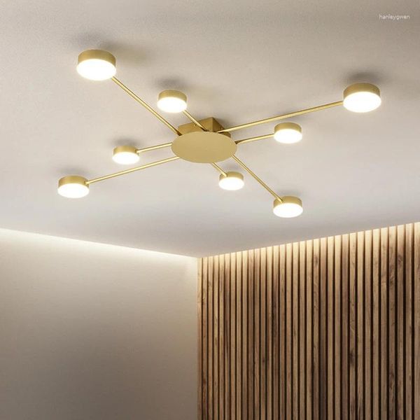 Deckenleuchten leichter minimalistischer LED -Innenhäuser -Dekoration Wohnzimmer Esszellen Beleuchtung