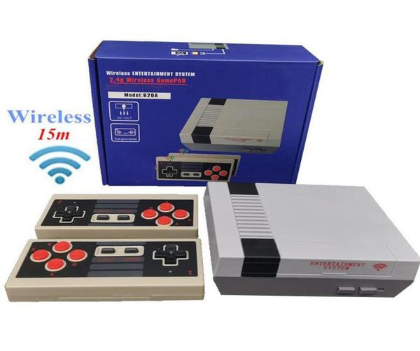 620 in 1 New 8 Bit 24g Wireless Video Game Console können 620 Spiele Retro TV -Konsolenbox AV -Ausgabe Dual Player Controller7959454 speichern