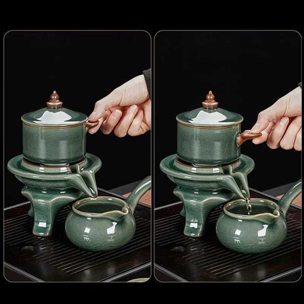 TeAware setleri Çin çaylak kemik çin çini çaydanlık çay bardağı seti üst düzey otomatik çaylak modern seyahat çay seti kung fu teaset çaylak çay süzgeci