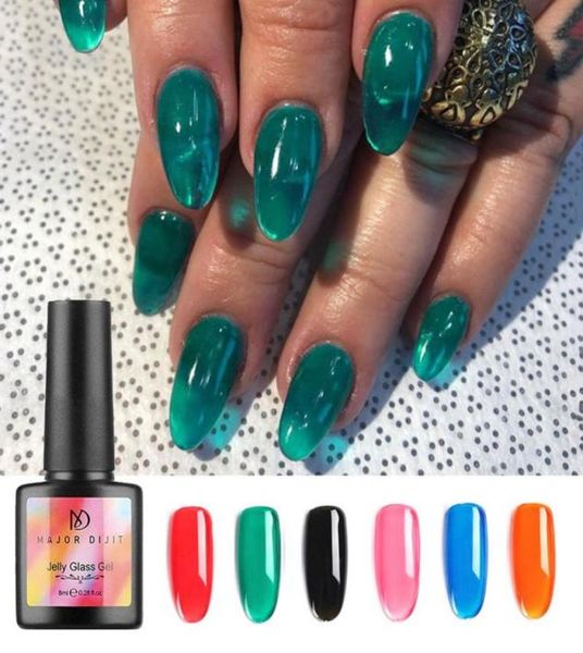Stylisn Jelly Nails Jellies Candy Glass Nails Summer Translúcida cor neon UV Gel Polish 8ML2062267