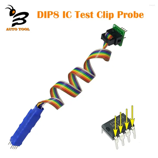 IC Clamp Dip8 Test Clip -Sonde 2.54 für BIOS 93/25/24 CH341A/EZP2024/2010/13/TL866II Plus/CS/A/RT809F/RT809H Programmer