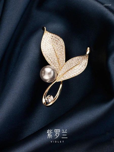 Broschen Violet und Marywood Frauen Perlen hochwertige zarte Korsages Anti-Light-Anzüge kleine Duftfeiertagsgeschenke