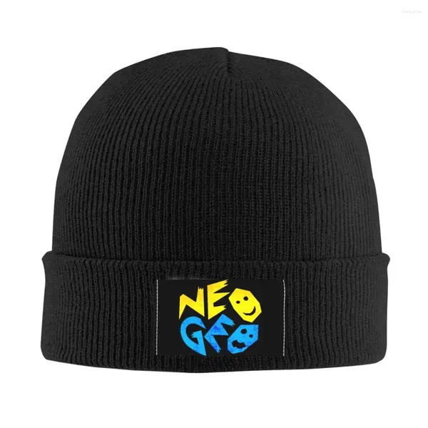 Berets Neogeos Arcade Videospiel Bonnet Hats Cool Strickhut für Frauen Herbst Herbst Winter warme Schädel