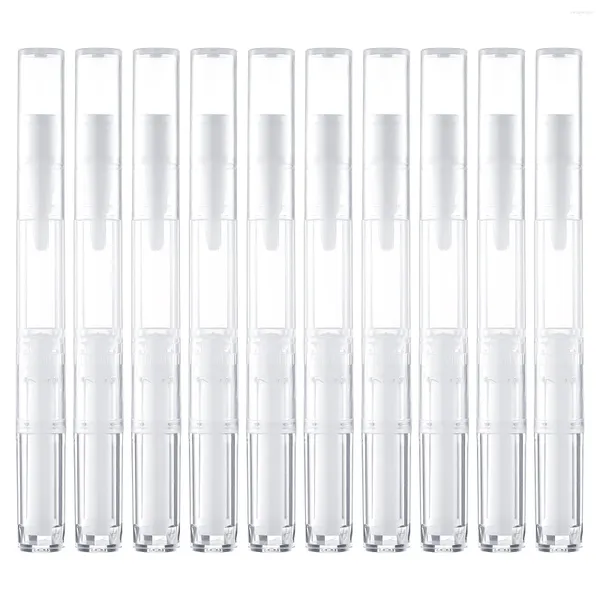 Garrafas de armazenamento Tubos de gel de prego de caneta vazia com brilho labial com pincel recicláveis ​​óleo