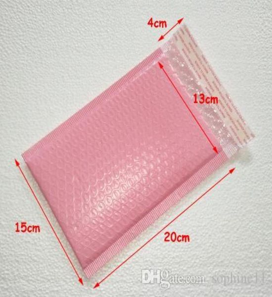 Espaço utilizável Pink Poly Bubble Mailer Gift Envelopes Solded Auto -Sealing Packing Bag Factory 1839527