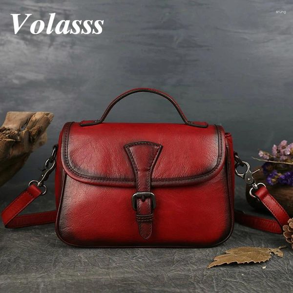 Omuz çantaları volasss lüks tasarımcı kırmızı orijinal deri kadın çanta moda çanta kadınlar inek çanta crossbody