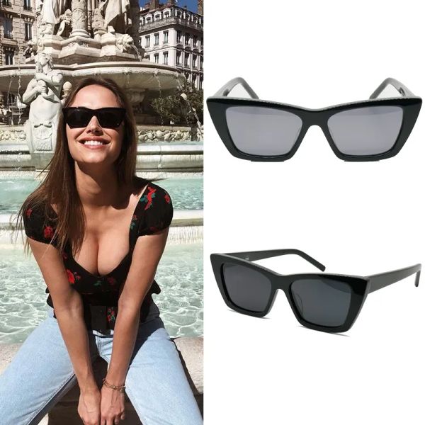 Óculos de sol de grife para mulheres vendas quentes 276 MICA POLARIZELIZELIZEDGUES DE MULHERES Óculos de sol para mulheres Top Original Retro Glasses Cat Eye UV400 Lentes de proteção lentes lindas