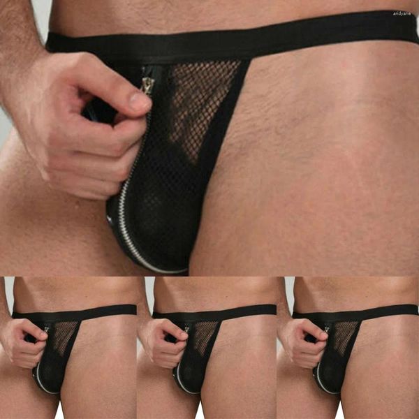 Underpants Mens Sexy Mesh Thangs Open Bucross Back Witne Bries