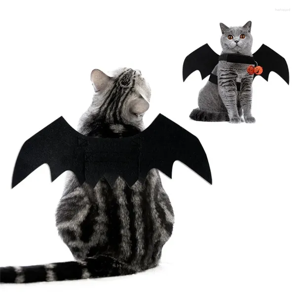 Costumi per gatti Propti di ali pipistrelli facili da indossare materiali di alta qualità comodi deve avere il divertimento nero di Halloween Pet the Bell