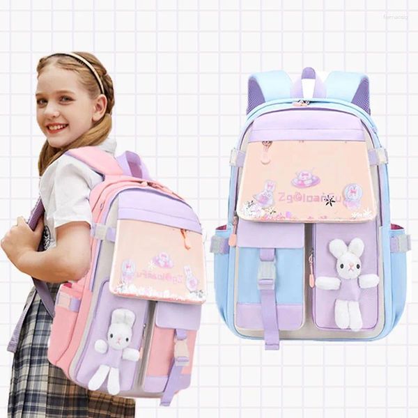 Borse per la scuola zaino per ragazze alte kawaii per adolescenti multi tasche donne carine book