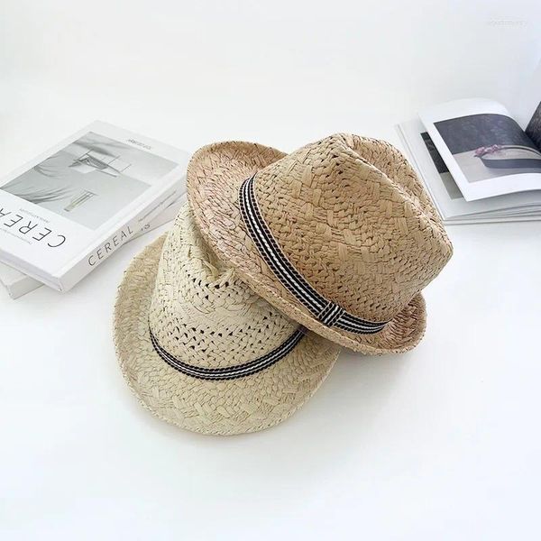 Beretti Golexury Women Fedoras Straw Hat Summer-Child Men British Jazz Travel Sun Outdoor Beach Panama Cap Wholesale