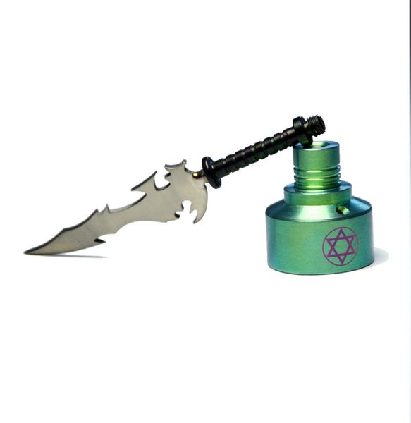 Fumando titânio unhas Titanium Sword Type com tampa de carboidrato Dabber Cax Dab escultura Tool6431851