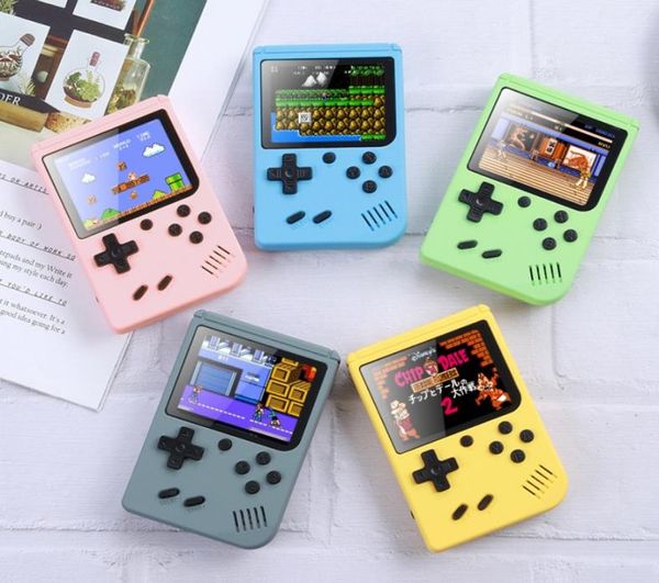 Macarons Mini Handheld Game Console 400in1 Retro Portable Video Game Console 8 Bit 30 Zoll Bunt LCD Cradle Design DHL3831601