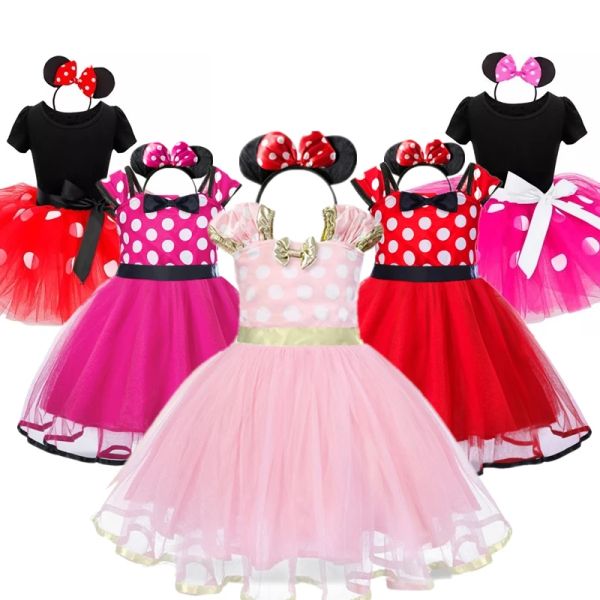 Abiti per bambine DOTS Abito per abbigliamento per bambini 1 2 3 4 5 anni Kid Costidos Vestidos Halloween Costume per bambini Abito da festa di Natale