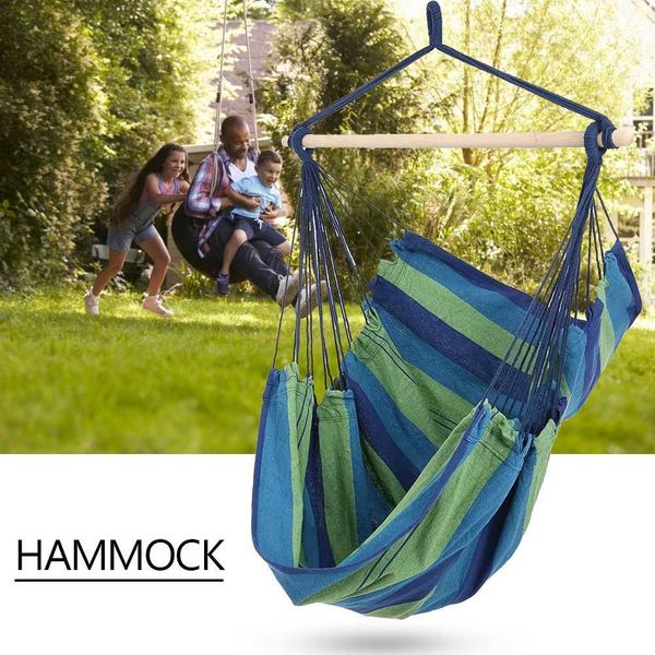 Hammocks portátil Cadeira de rede de hammock balanço esportes de jardim internos de viagem de lazer Hammock Hammock Hammock Hammock