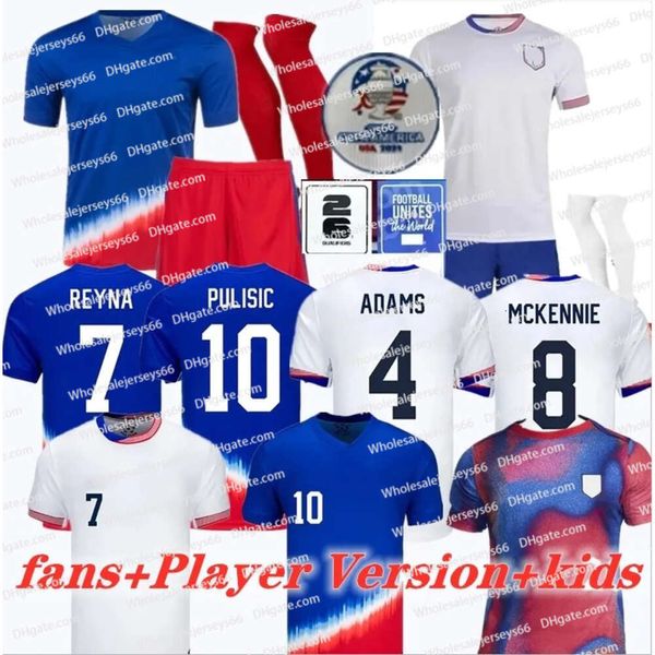 USAS Soccer Jersey 2024 2025 Copa America USWNT KIDS KIT USMNT 24/25 Home Away Football Circl