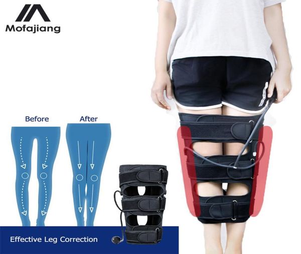 Gambe di tipo di bue regolabili Correzione fascia gambe arcuate ginocchia di raddrizzamento valgum postura correttore di bellezza banda per le gambe per adulti bambini cx7149209
