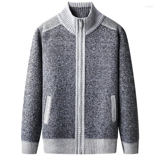 Maglioni maschile 2024 maglione autunno autunno inverno caldo cashmere lana cerniera cardigan man cambi di maglione cappotto maschile