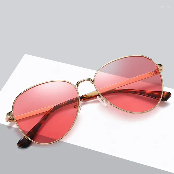 Sonnenbrille Coole Frauen Aviation Polarisierte Pilotschatten Metall Sonnenbrillen UV400 Luxus Gafas de Sol mit Kasten