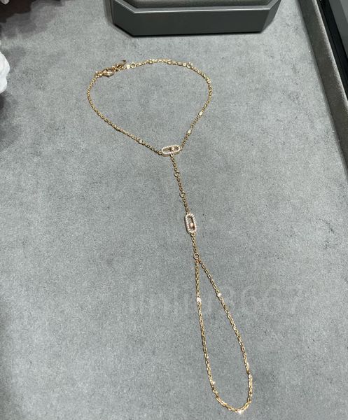 Braccialetti da donna di lusso classici Braccialetti Mes Flexible ARM Chain Slide Slide Braccialetti Diamond Braccialetti con braccialetti a V-Gold in scatola Rosa d'oro per regalo