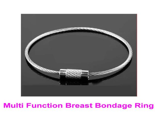 1 Paar Multi -Funktion Brust Bondage Ringe weibliche Brüste Booby Zurückhaltung BDSM Bondage Gear Fetisch Sexspielzeug Knöchelgelenk Manschetten B0316023328785