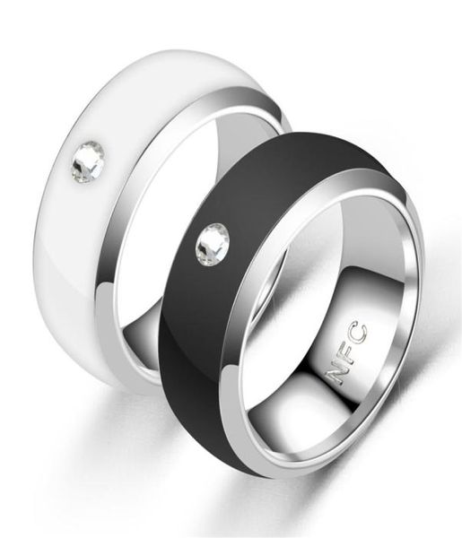 MEN039S RING Новая технология NFC Smart Finger Digital Ring для телефонов Android с функциональной парой кольца из нержавеющей стали5185721