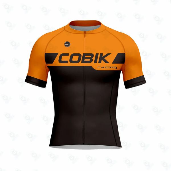 Cobik Short Sleeve Tops Shirt Cycling Jersey Men Classic Bicycle Sommer Radfahrer Maillot Cycle Bike Wear Outdoor Uniform 240416