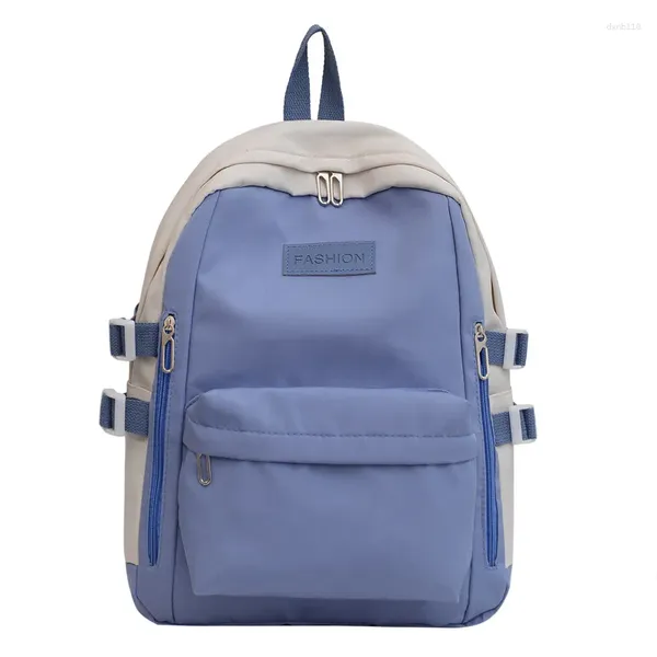 Bolsas escolares japonês simplicidade estudantes estudantes bolsas escolares mochila mochila nylon impermeável grande capacidade viajar bolsa de ombro duplo