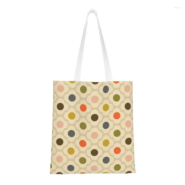 Sacolas de compras fofas orla kielely spot smank summer reciclagem de mercearia floral escandinava