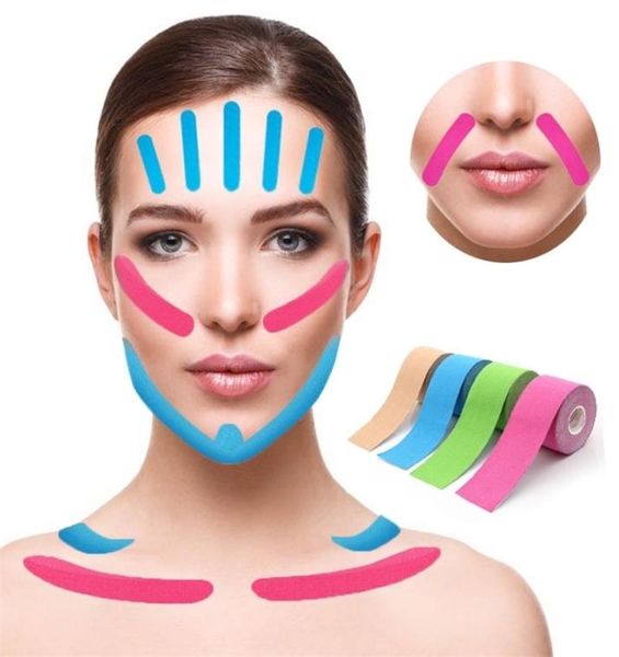 25cm5m Kinesiology Tape для лица v Line Nece Eyes Lifting Serbrke Sticker Sticker Care Tool Tool Bandagem Elastica 2206244862956