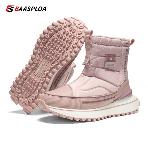 Botas Baasploa Botas de Inverno Botas Impermeáveis para Mulheres Plexhy Warm Comfort Sapatos de caminhada Sapatos NONSLIP NOVA CHEGA NOVA CHEGA