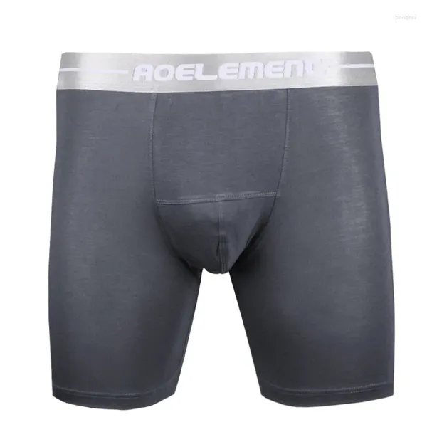 Underpants Herren Unterwäsche Boxer Shorts Atmungsaktives Modal Höschen Mann u konvexer Beutel mittlerer langer Bein Mann großer Größe 3xl-7xl