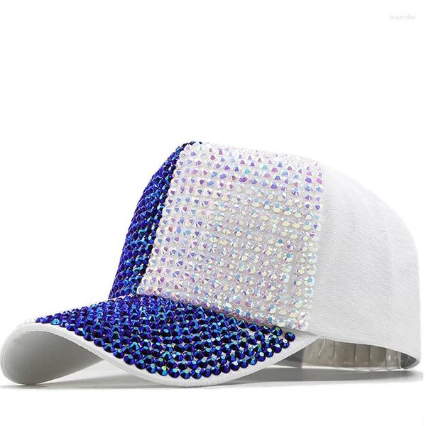 Tappi per palline di moda tappo da baseball rinoball per donne Hat snapback regolabile diamante hip hop gorras sunhat visone ladies kpop