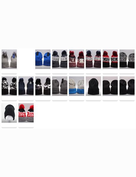 Wintercontonhüte Baseball Strickkappen 32 Team Beanies POM POM POM5000964