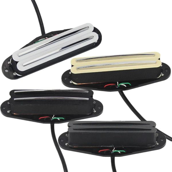 Accessoires Fleor Ceramic Rail Humbucker Heiße Dual -Schienen -Gitarren -Pickup für E -Gitarrenteile, 6k/9k/13k, Schwarz/Creme/Weiß