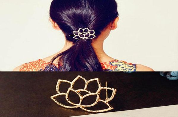 10 pezzi da donna Accessori per capelli alla moda Lotus Retro Styling Hairpin Clips Chieping Accessori per capelli fiori Regali di Natale Weddin4364298