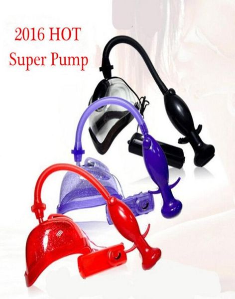 Pussy Pump With Vibrator Vagina Clitoris Produtos de sexo otário para mulheres brinquedos sexuais adultos Máquinas vibratórias de sexo mx1912198344183