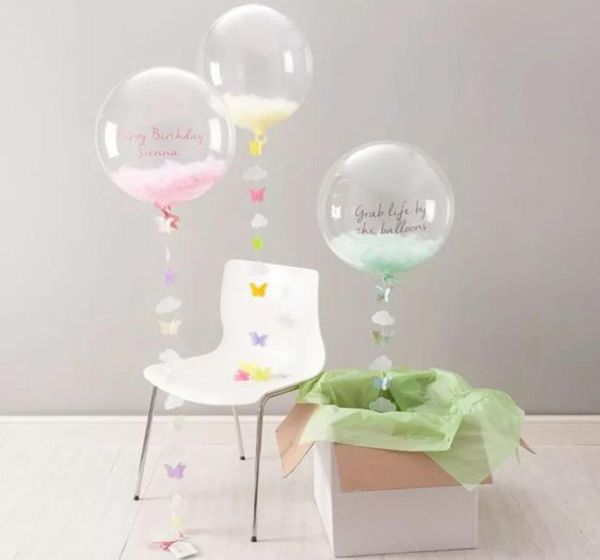 20 Zoll 24 Zoll 36 Zoll BOBO transparent klare Luftballons Ehe Hochzeit Helium aufblasbare Balls Kindergeschenke Party Dekor transparen6980629