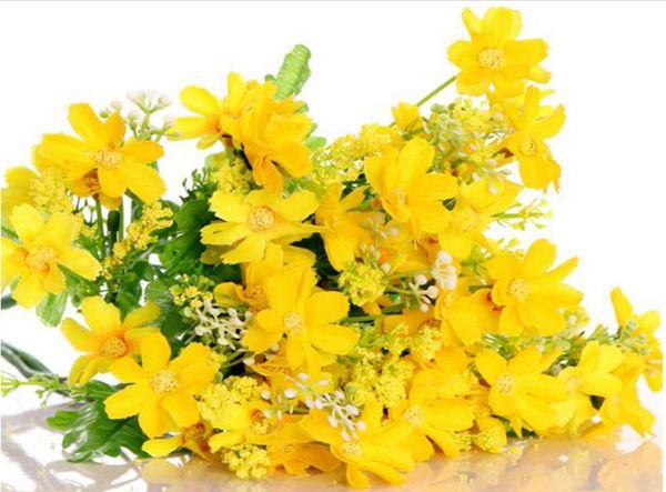 1 Bouquet Simulation Daisy Bouquet Fake Daisy Flowers Bouquets Real Look Flowers Artificial Floral for Decoration3818257