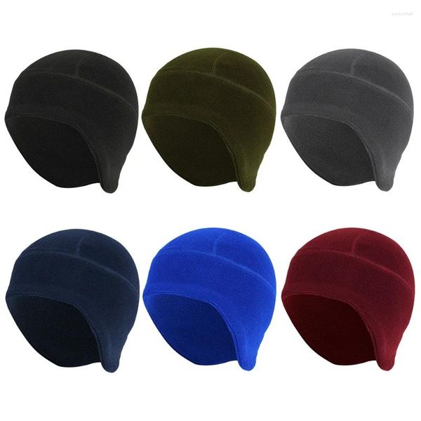 Berretti uomini donne cappello da berretto cappello thermal running cappelli sportivi morbidi e stirpe orecchio caldo copertura da orecchio caloroso snowboard giclicing ski capbiti