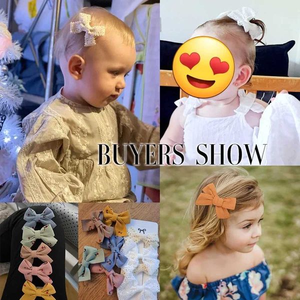 Accessori per capelli 4/5 pezzi/set ragazze carente formicolio per bambini per bambini barrette di capelli dolci barrette di cotone cotone per bambini accessori per capelli regalo all'ingrosso