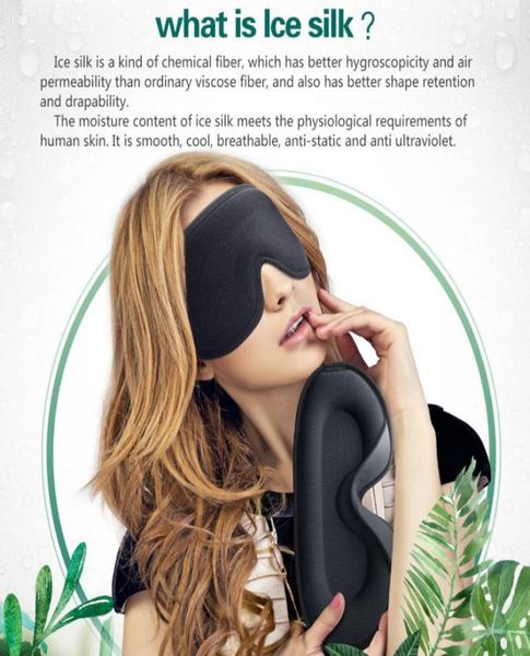 Maschera del sonno estate macchie di seta di seta di seta a doppia faccia a doppia faccia calda morbida di colore massiccio di colore del viso per dormire rinfrescanti comfort per2447905