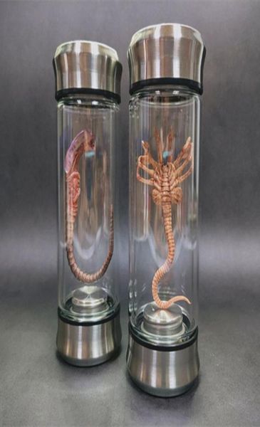 Objetos decorativos Figuras Jar Alien Jar Xenomorph Espécime Facehugger embrião Glass Filme Prop Réplica 2302246680655