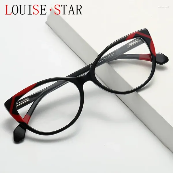 Sonnenbrillen Frames Board Anti Blue Light Brille Mode Cat Eye Trendy European und amerikanische Frauen können mit Myopie kombiniert werden