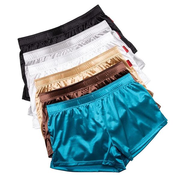 Calças da homens calcinhas solteiras solteiras boxadores de roupas caseiras casuais shorts dormindo 240419