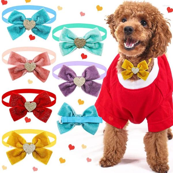 Abbigliamento per cani 50pcs carini piccoli gatti arco