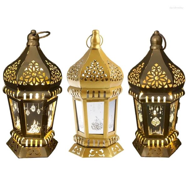 Titulares de vela pendurados de luxo do castelista natural bandeja de metal leve decorativo