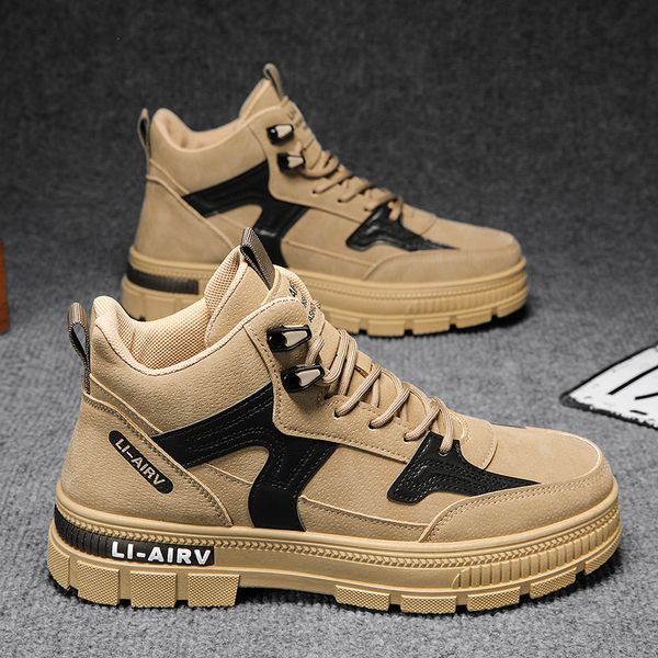2024 Spring New High Top Trend Trend Versátil Casual Martin Boots Outdoor Lightweight Sports Shoes Gai