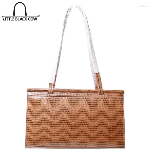 Bolsas de ombro Vintage Bolsa de couro genuíno vintage feminino de luxo elegante feminino designer de zíper branco Lady Lady Sling